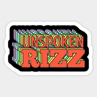 Unspoken Rizz Pastel Sticker